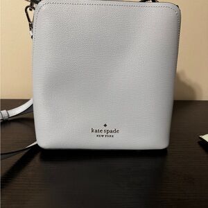 Kate Spade Blue Crossbody Bag with Structured Design